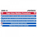 "Covid-19 Protect Yourself", Lg Format Sign, Spanish