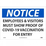 "Proof of Covid-19 Vaccination REQ for Entry" Sign_noscript