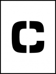 24"Stencil Letter "C"
