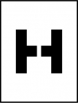 12"Stencil Letter "H"_noscript