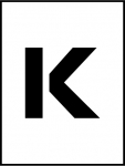 12"Stencil Letter "K"_noscript