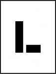 24"Stencil Letter "L"_noscript