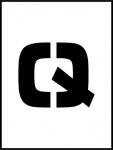 12"Stencil Letter "Q"_noscript