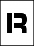 12"Stencil Letter "R"_noscript