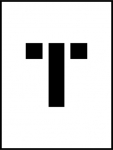 12"Stencil Letter "T"_noscript