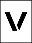 12"Stencil Letter "V"_noscript
