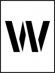 12"Stencil Letter "W"_noscript