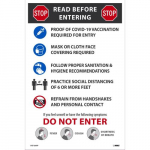 "Stop! Read Before Entering", Covid-19 Protocol Poster_noscript