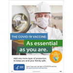 Covid-19 Vaccine (Food Safety Worker), Poster, Paper_noscript