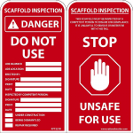 "Danger Do Not Use" Scaffold Tag_noscript