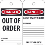 "Danger Out Of Order" Tag