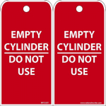 Box Of 100 "Empty Cylinder" Tags_noscript