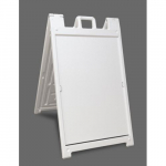 Deluxe White Signicade Stand, Plastic