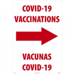 "Covid-19 Vaccinations, Right", Sign