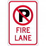 "No Parking" Fire Lane Sign_noscript