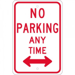 "No Parking Any Time" Sign_noscript