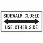 "Closed Use Other Side" Sign_noscript