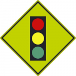 "Intersection" Traffic Light Sign_noscript
