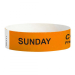 Pre-Screened Wristband, Sunday, Orange_noscript