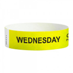 Pre-Screened Wristband, Wednesday, Yellow_noscript