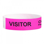 Visitor Pre-Screened Wristband, Pink_noscript