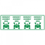 "Emergency Assembly Area" Wrap Sign_noscript