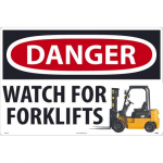 "Danger Watch For Forklifts" Sign
