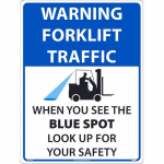"Warning Forklift Traffic" Large Sign_noscript