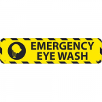 "Emergency Eye Wash" Walk on Sign, Smooth, 6"x24"_noscript