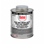 Fast Set Heavy Duty Gray PVC Cement, 16 oz._noscript