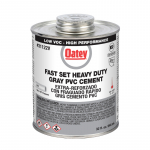 Fast Set Heavy Duty Gray PVC Cement, 32 oz._noscript