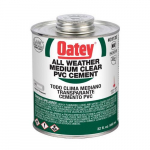 PVC All Weather Clear Cement, 32 oz.