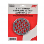 3-1/4" Shower Strainer Carded Stainless Steel_noscript