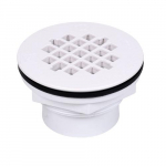 101 Series 2" PS PVC Shower Drain with Plastic Strainer
