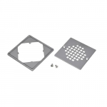 130 Series Square Polished Screw-In Shower Strainer_noscript