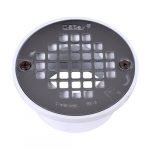 2" or 3" PVC Drain with 4" Stainless Steel Strainer_noscript