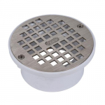 3" or 4" PVC Drain with 5" Nickel Alloy Strainer_noscript