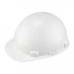 Dom Cap Style Hard Hat, Pin-Lock, White