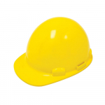 Dom Cap Style Hard Hat, Pin-Lock, Yellow_noscript