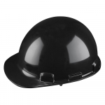 Dom Cap Style Hard Hat, Pin-Lock, Black