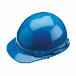 Dom Cap Style Hard Hat, Pin-Lock, Steel Blue