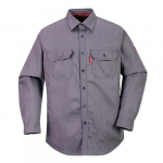 Bizflame 88/12 Flame Resistant Shirt, Medium, Gray