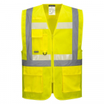 Glowtex Ezee Zip Executive Vest Yellow L_noscript
