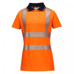 Comfort Pro Women's Polo Shirt Orange/Black L_noscript
