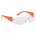 Wrap Around Spectacles Clear/Orange Hi-Vis_noscript