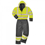 300D Hi-Vis Contrast Coverall, Yellow-Black, Small