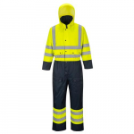 300D Hi-Vis Contrast Coverall, Yellow-Navy, Small