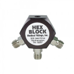 Hex Block, Air, DISS Male Check Valve{part}