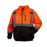 Class 3 Premium Zipper Sweatshirt in Orange