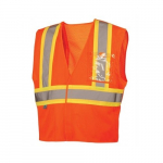 Type R Class 2 Hi-Vis Orange Safety Vest, 4XL